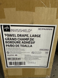 BOX OF 40 MEDLINE Invisishield Towel Drape DYNJSD1010 Large