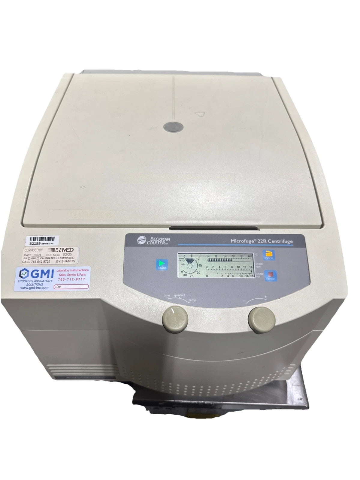 BECKMAN COULTER MICROFUGE 22R CENTRIFUGE Tested Working