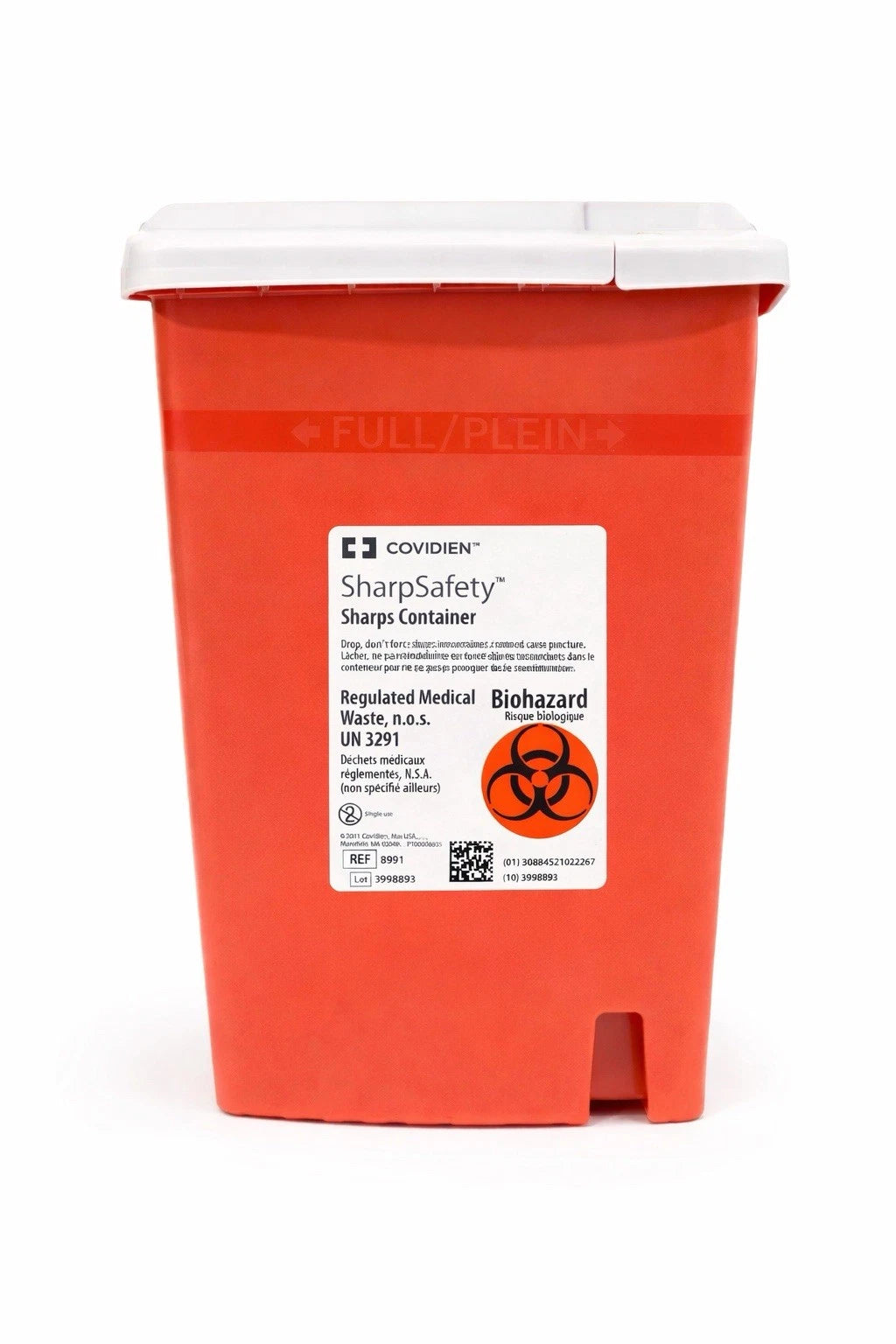 Covidien Ref 8991 SharpSafety Sharps Container 18gal
