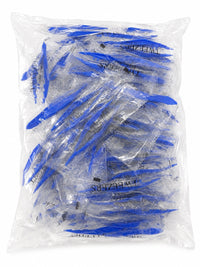 TWEEZERS Disposable Plastic Forceps Individually Wrapped Blue Lot of 100