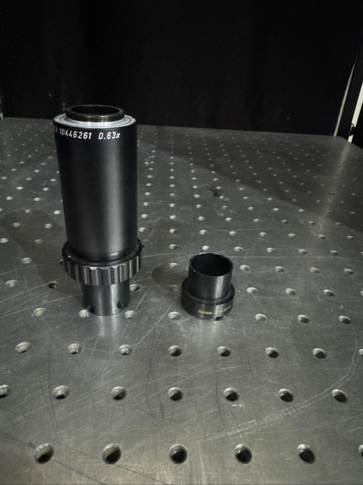 Leica microscope photo tube / adapter 0.63x 10446261 Optem 29-90–56