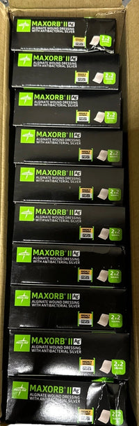 Medline Maxorb II Ag 2x2 Alginate Dressing MSC9922EP 100 Exp 2023 Case Of 100