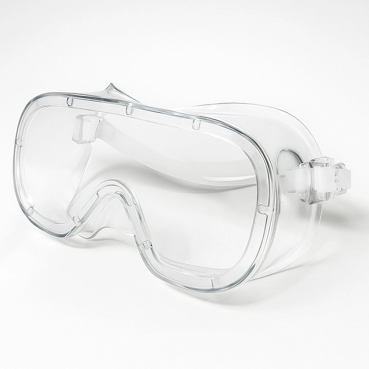 Anti-Fog Protective Safety Goggles Clear Lens Wide-Vision Adjustable