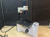 Leica DMIL Inverted Microscope 090-135-001 with Objectives Used Working
