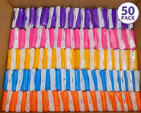 Rain Ponchos Lot of 50 Adult Disposable w/ Hood & Sleeves Assorted Colors Bulk