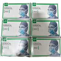 Medline Surgical Face Mask w/ Ties Chamber Style Type II Case Of 300 NON27382