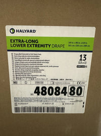 Halyard Extra Long Lower Extremity Drape 144x80x114 REF 48084 Case 13