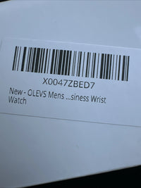OLEVS Mens Watch Triple Dial, Gold Face, Gold Band, Diamond, Waterproof