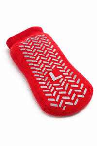 Medline Double Tread Slipper Socks Large Red MDTPS4B04FPR 48 Pairs