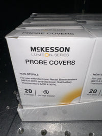 Case 25, 20/box Axillary/Oral/Rectal Thermometer Probe Covers McKesson Lumeon