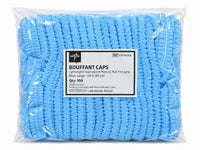 Medline Bouffant Caps Blue 24” Large CRI1404A Polypropylene Case of 1000 New