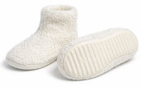 Medichoice Toddler Slipper Socks Hard Sole White Sz 4-5 3 Pair SLPH3001