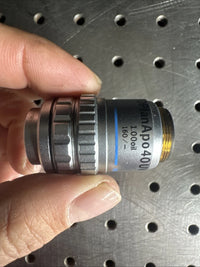 Olympus DPlan Apo apochromat 40 UV 40X Microscope Objective Lens 1.00 oil 160/-