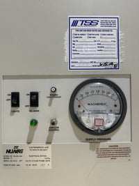 NuAire NU-201-430 4ft Laminar Flow Clean Bench Cracked Acrylic Sash Used