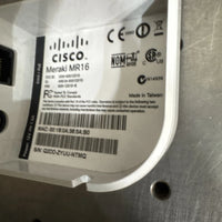 Cisco Meraki MR16 Wireless Access Point Cloud-Managed