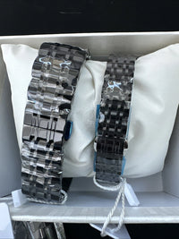 OLEVS Quartz Couple Pair All Black, Waterproof, Calendar