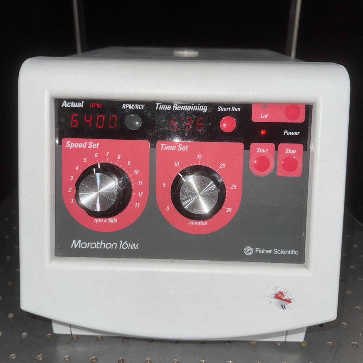 Fisher Marathon 16KM Digital 13K Centrifuge 04-977-19KM w/ 24 Place Rotor TESTED