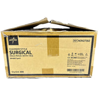 Medline Surgical Face Mask w/ Ties Chamber Style Type II Case Of 300 NON27382