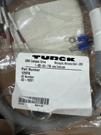 TURCK 12976 U2-16501 CABLE ASSEMBLY W4102 VRL-F PANEL U450 VRL-F B450 U3S