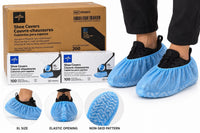 Medline CRI2003 XL Blue Non-Skid Shoe Covers Case of 200