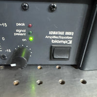 Biamp D60EQ, Power Amplifier, 9 Band Graphic Equalizer.
