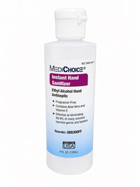 MediChoice 088300FF Instant Hand Sanitizer 4 oz 70% Alcohol Case of 60 USA
