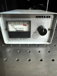 Wild Heerbrugg 001018 A 6V 40W Microscope Lamp Power Supply 120V 50W Input