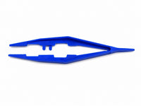 TWEEZERS Disposable Plastic Forceps Individually Wrapped Blue Lot of 100
