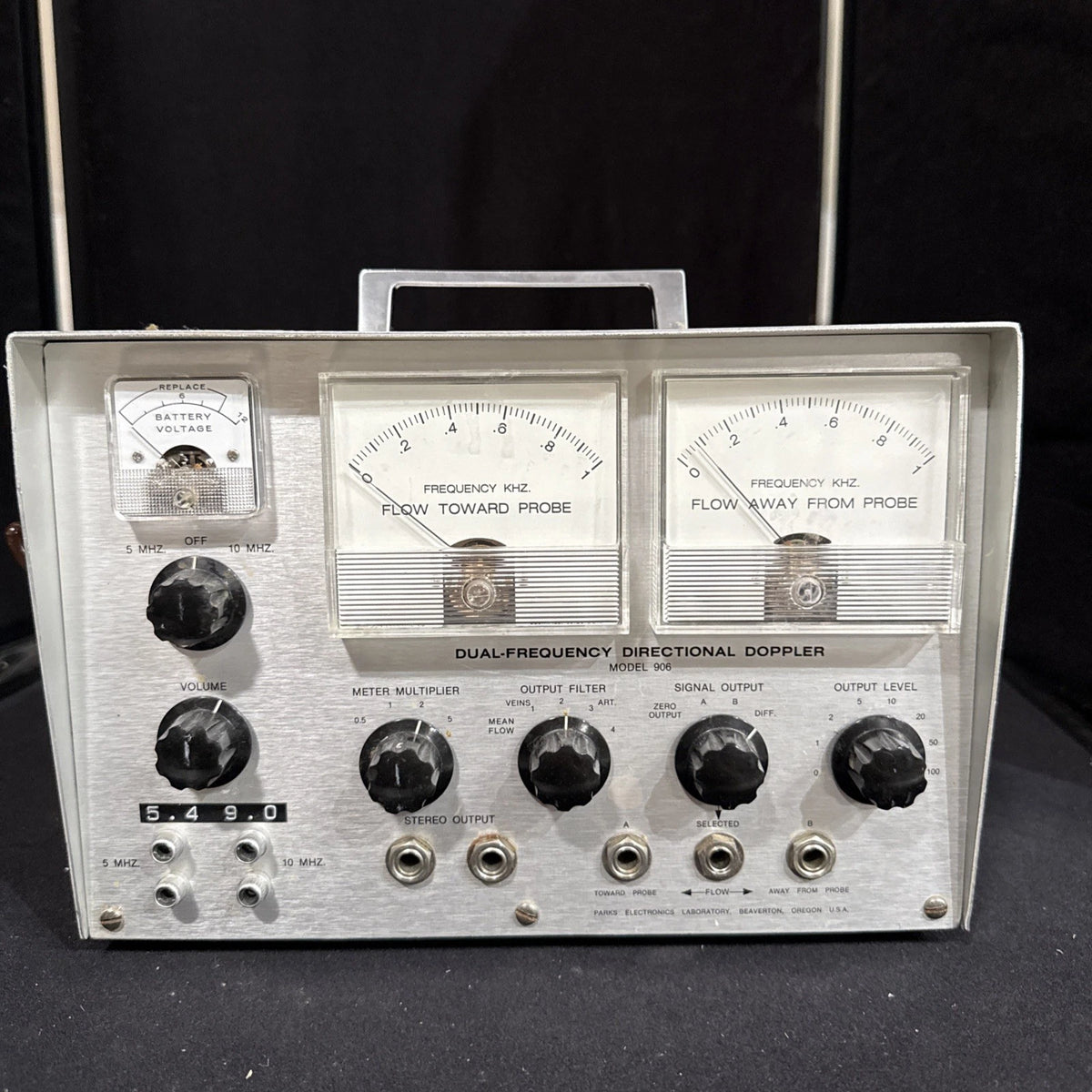 PARKS ELECTRONICS DUAL FREQUENCY DIRECTIONAL DOPPLER UNTESTED