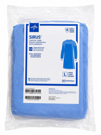 Medline Sirus Gown DYNJP2601 Large Level 4 Poly Reinforced Case of 32
