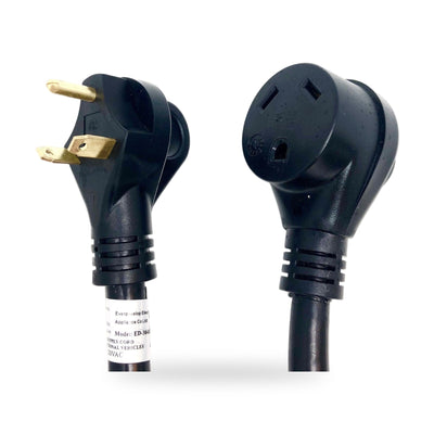 Generator Extension Cord 25 ft Power Cable 30 Amp Adapter Plug Copper Wire
