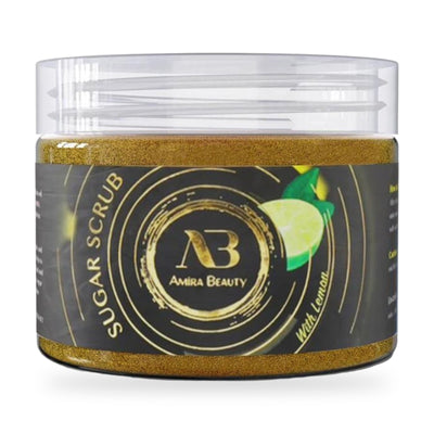 Amira Beauty Exfoliating Sugar Scrub Lemon Body Scrub - Cellulite, Stretch Marks