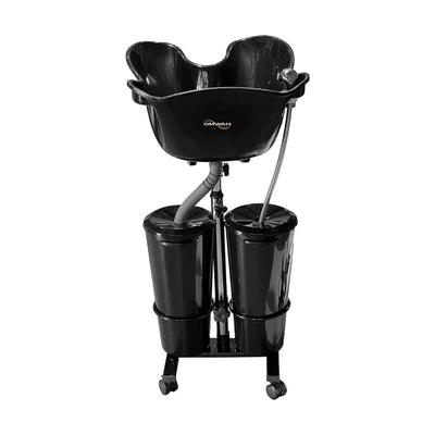 OMWAH Portable ABS Shampoo Unit with Electric Pump with 2 Bucket and Drain Hoses