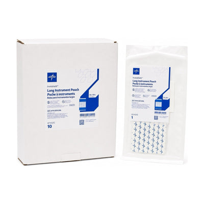 Medline DYNJSD1018L Invisishield Long Instrument Pouch 10 x 18” Box of 10 New