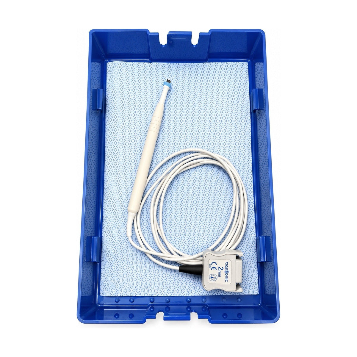 Transonic 500P 2mm Flow Probe w/ Storage Case & Tray