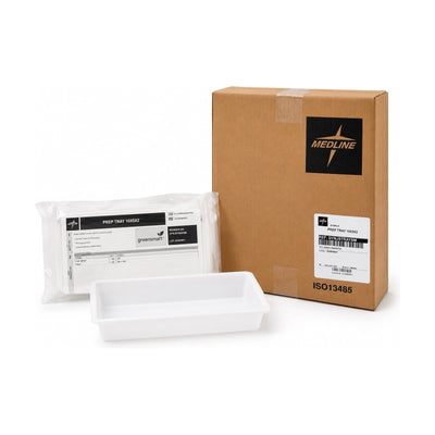 Case of 30 Medline Greensmart Sterile Prep Tray 10x5x2 DYNJSTRAYSM New