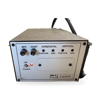 MBF Lucivid MR1-103A Microscope Video Overlay Display w/ Controller VGA SN 864
