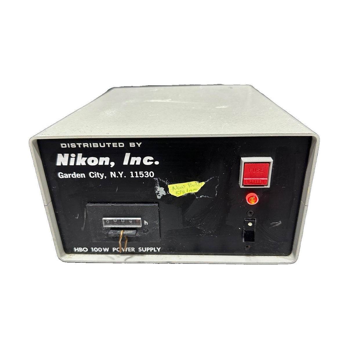 Nikon HBO 100W Power Supply Model 78591 Microscope Lamp Supply Hour Meter