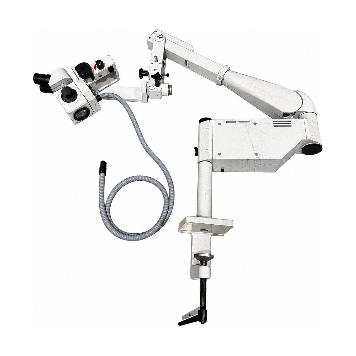 KAPS SOM 8 Stereo Microscope Head JEDMED Arm Volpi 1600 Light For Parts