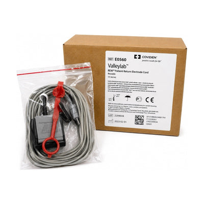 Covidien Valleylab E0560 REM Reusable Cord 15ft New Open Box OEM