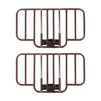 Drive 15201BV Half Length Bed Rail No Gap Brown Vein Pair Bed Safety Rails