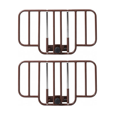 Drive 15201BV Half Length Bed Rail No Gap Brown Vein Pair Bed Safety Rails