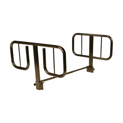 Drive 15021BV T Style Half Bed Rails Brown Vein Pair Hospital Homecare Bed