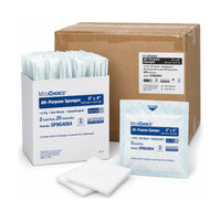 MediChoice SPNG4004 All-Purpose Sponges 4x4 6-Ply Sterile Case of 300