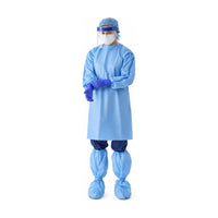 Medline NON25457XXL Chemo Gowns XXL Blue Non-Sterile Case of 30