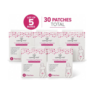 Caring Mill Menstrual Pain Heat Patches Lot of 5 Boxes 30 Total Exp 2027