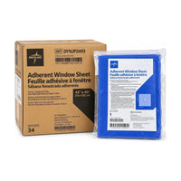 Medline DYNJP2493 Adherent Window Sheet 45” x 40” Sterile Blue Case of 34