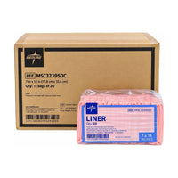 Medline MSC323950C Liner 7” x 14” Pink 20/Bag Lot of 11 Bags 220 Total