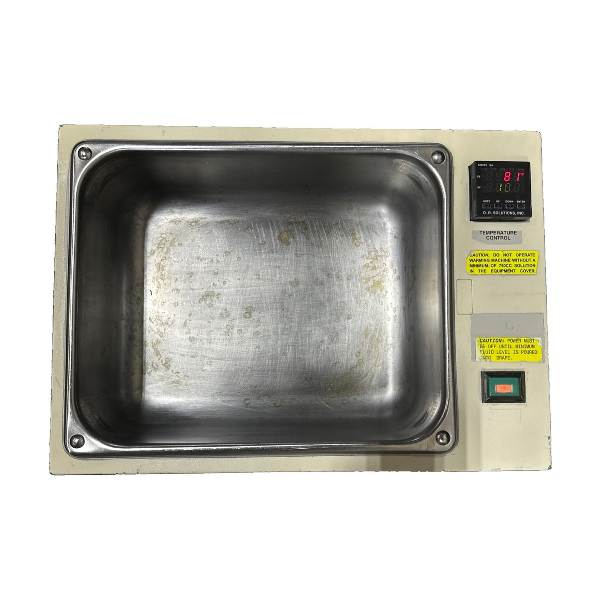EcoLab O.R. Solutions Drape Warmer Stainless Steel No Manufacturer Labels