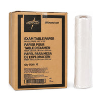 Medline Deluxe Crepe Exam Table Paper 14.5” x 125’ NON24329 Case of 12 Rolls New